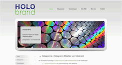 Desktop Screenshot of holobrand.de